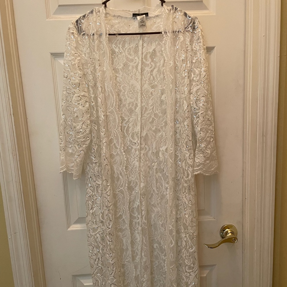 Miss Cristina 2X sheer cardigan